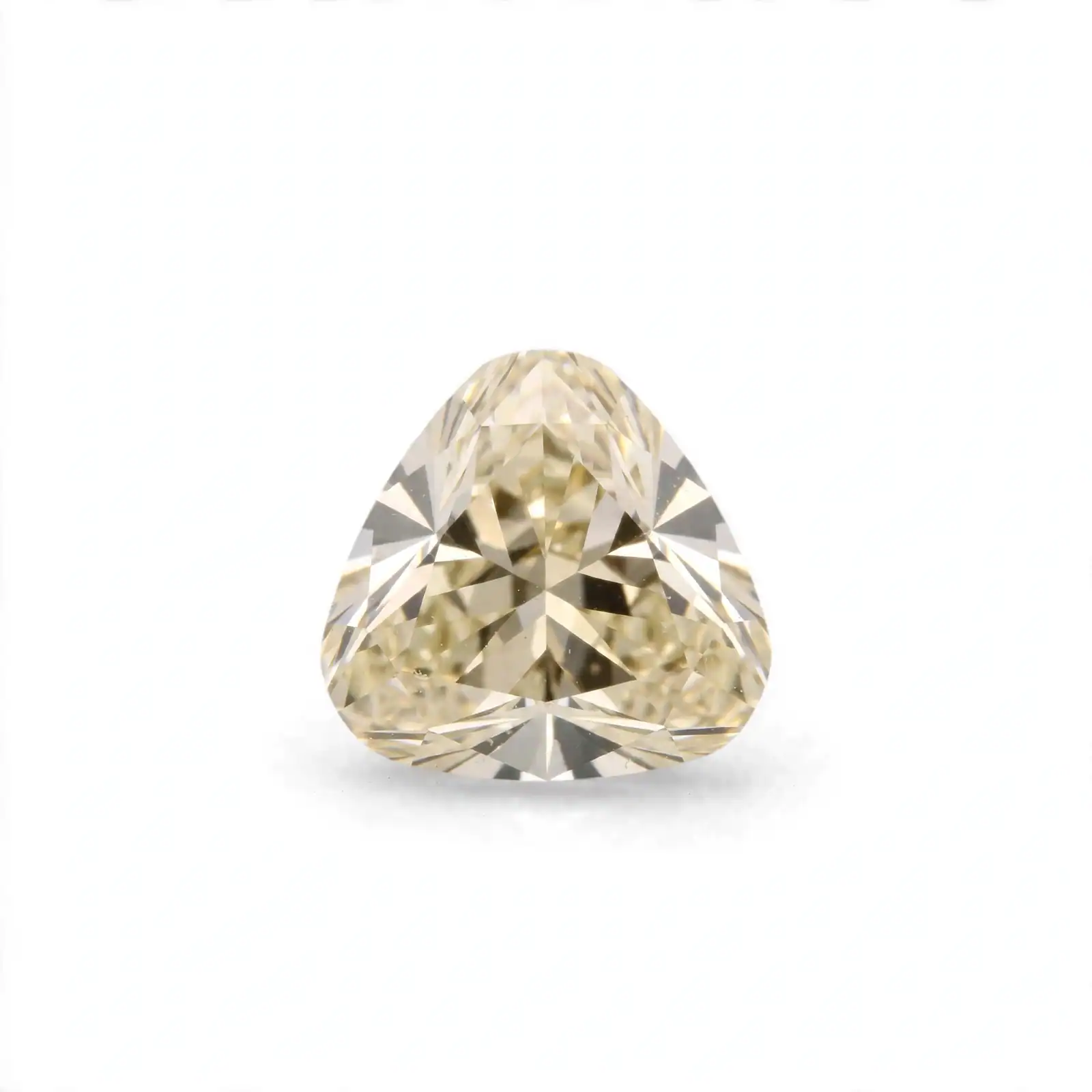 1.3ct Light Yellow Triangle Cut Lab-Grown Diamond