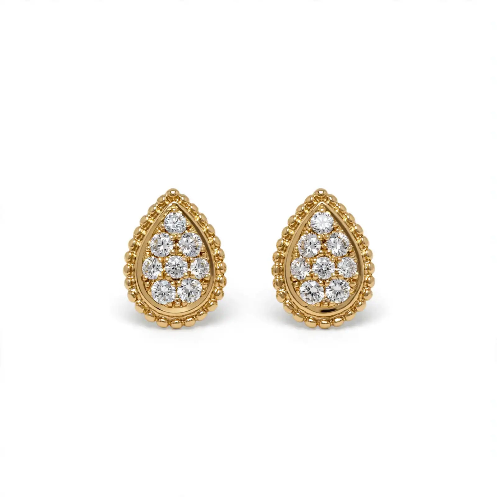 pear-cluster-stud-earrings-1600x1600 Lab-Grown Diamond Pear Cluster Stud Earrings in 14K Gold